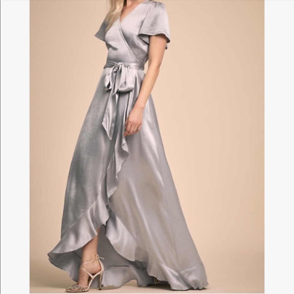 [$104] Ghost London Phoebe Dress in Fog
